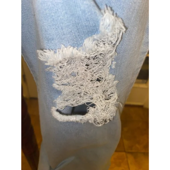 Women's Purple Candy Jeans, XL, Blue - Picture 4 of 6